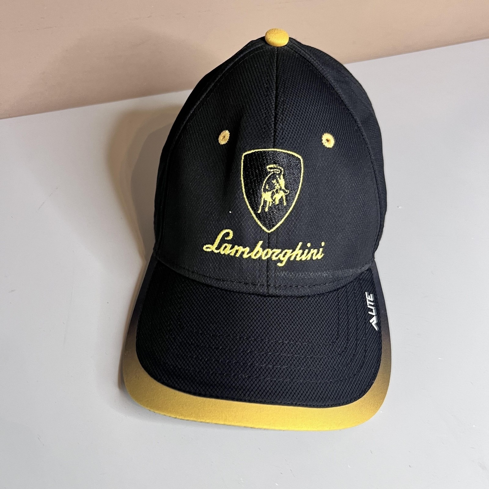 Lamborghini Pacific Headwear Hat Cap Strap Back Mens One Size Black 116l Lamborghini Pacific Headwear Hat Cap Strap Back Mens One Size Black 116l